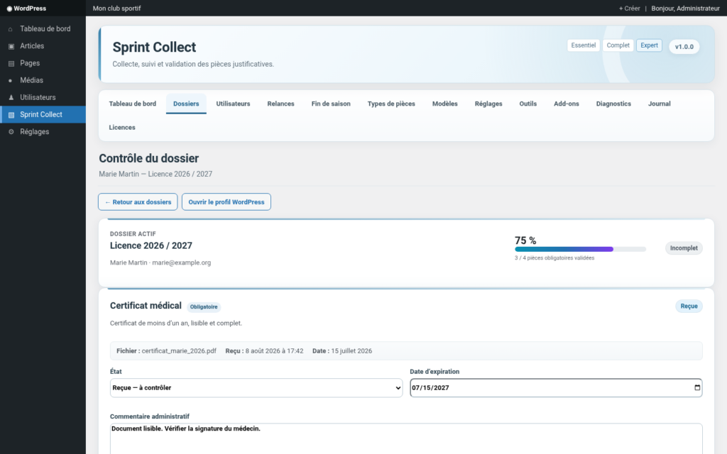 Illustration 5 — Documentation Sprint Collect Free + Pro 1.0.0