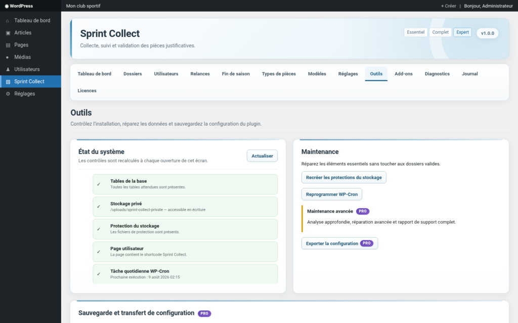 Illustration 11 — Documentation Sprint Collect Free + Pro 1.0.0