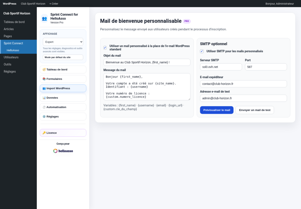 Illustration 11 — Sprint Connect for HelloAsso — Guide utilisateur Free + Pro 1.0.0
