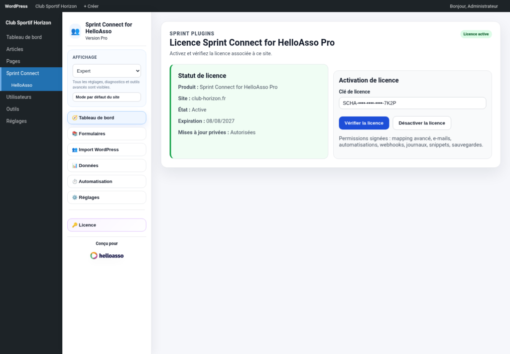 Illustration 16 — Sprint Connect for HelloAsso — Guide utilisateur Free + Pro 1.0.0